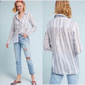 Anthropologie Cloth and Stone Stripe Blouse